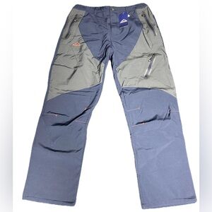 Men’s SNOW PANTS Insulated Soft Shell Fleece Lined Ski Hiking 32x34